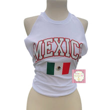 Load image into Gallery viewer, White Mexico halter Top shirt