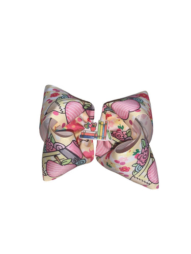 Back to school hair bow/ moños