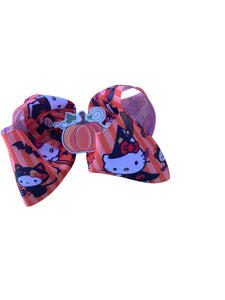 Hello kitty hair bow / Halloween