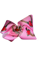 Cargar imagen en el visor de la galería, Horseshoe  hair bow/caballo/western