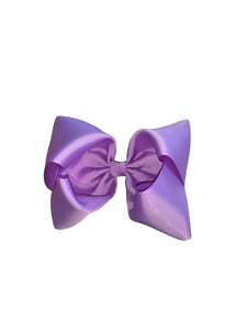 Light purple/lavander solid color Hair bow