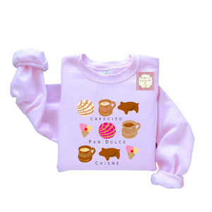 Cafecito pan dulce y chisme Crewneck sweatshirt /sueter/ conchas