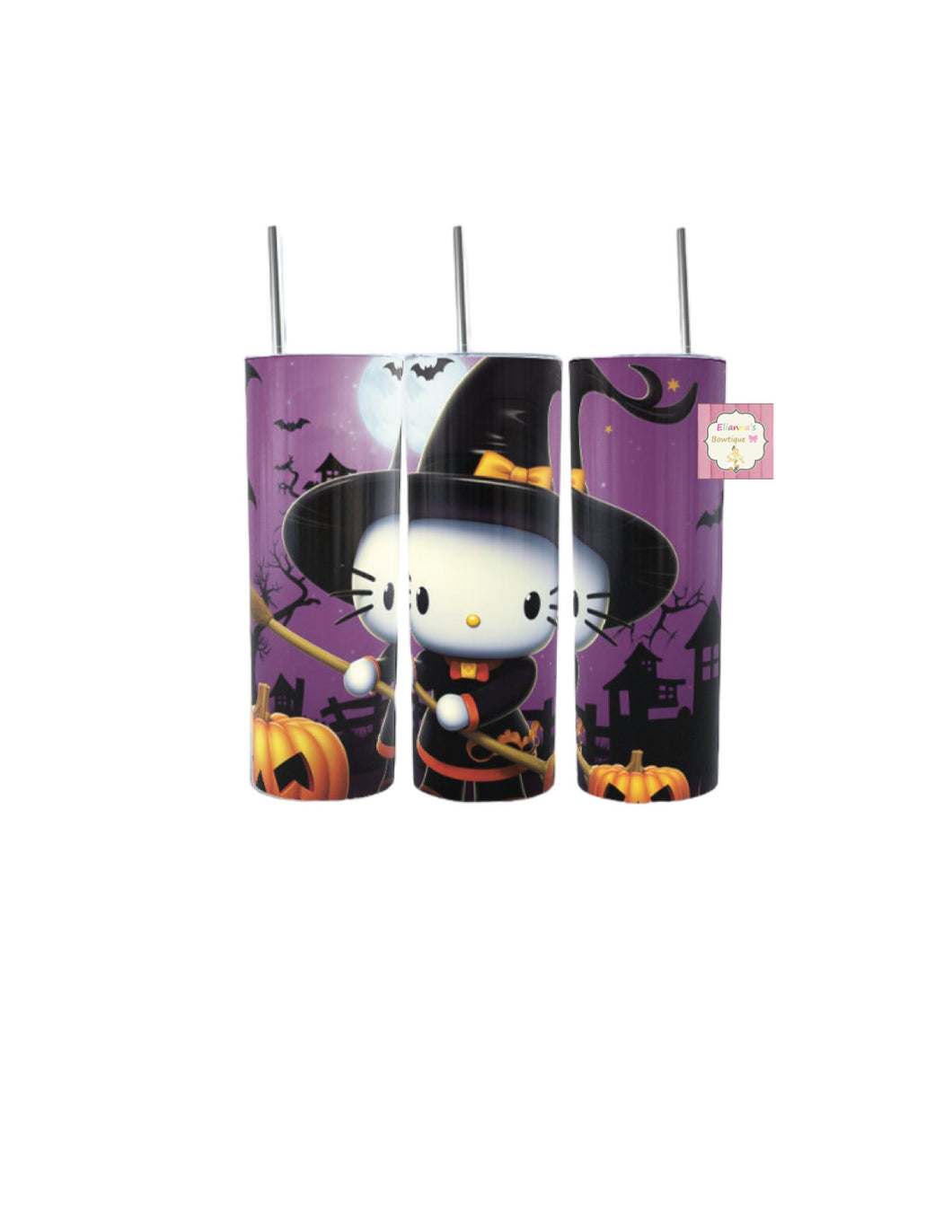 Halloween tumbler cup/ Hello Kitty  / vasos