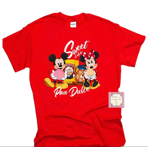 Sweet like pan dulce shirt/ minnie/ conchas