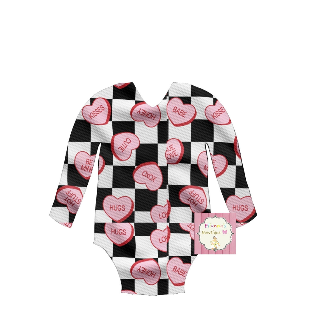 Valentine's day leotard/ leotardo/ hearts/ san valentin