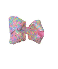 Load image into Gallery viewer, Sequins hair bow /moños/ moño de lentejula
