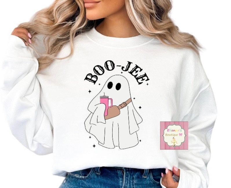 Boojee ghost Crewneck sweatshirt /sueter