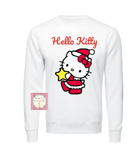 Hello Kitty  Crewneck sweatshirt /sueter/christmas/ santa claus/