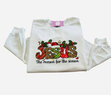 Load image into Gallery viewer, Jesus Christmas Crewneck sweatshirt /sueter/Navidad / jesus the reason for the season