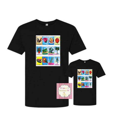 Loteria shirts / kids/Adults/ unisex/rooster/ la rosa