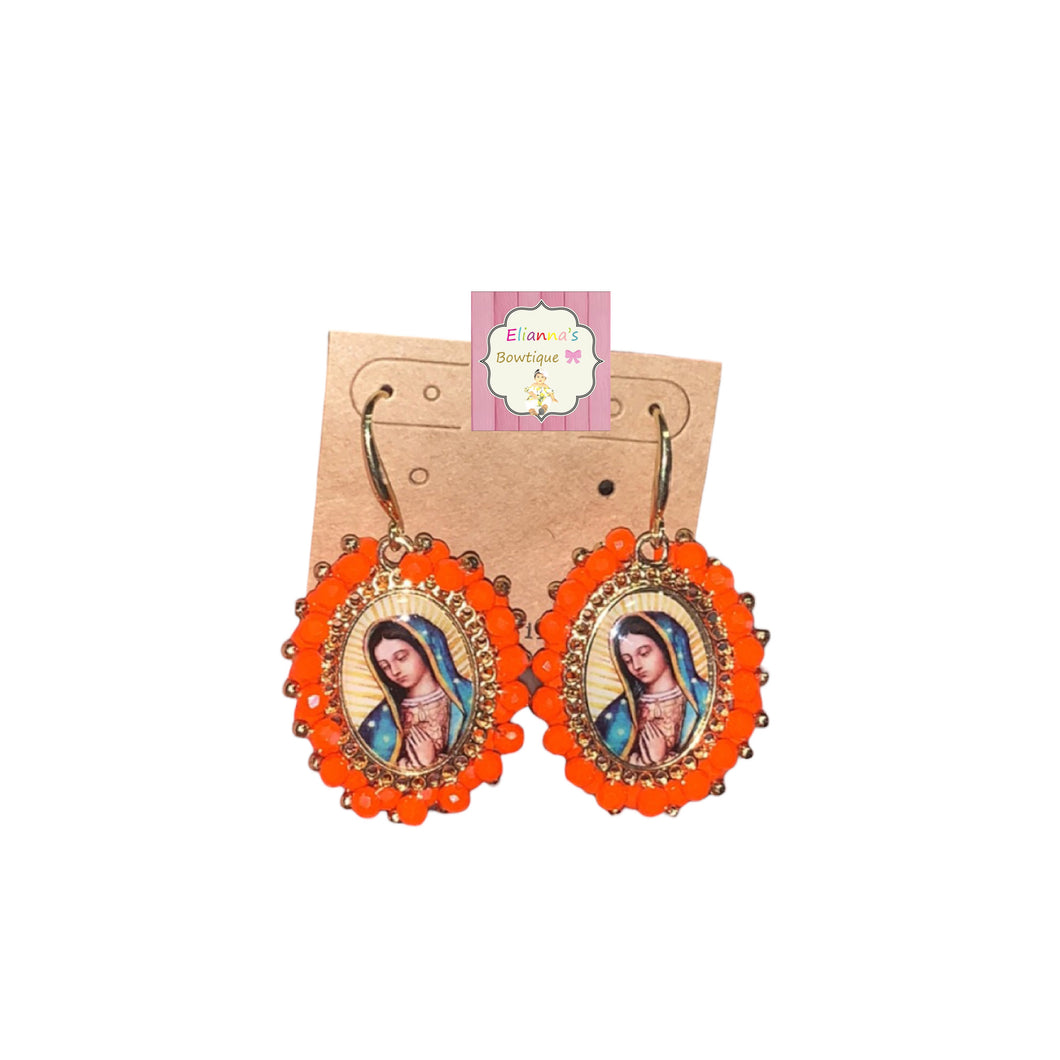 Aretes de la Virgen de Guadalupe /earrings /