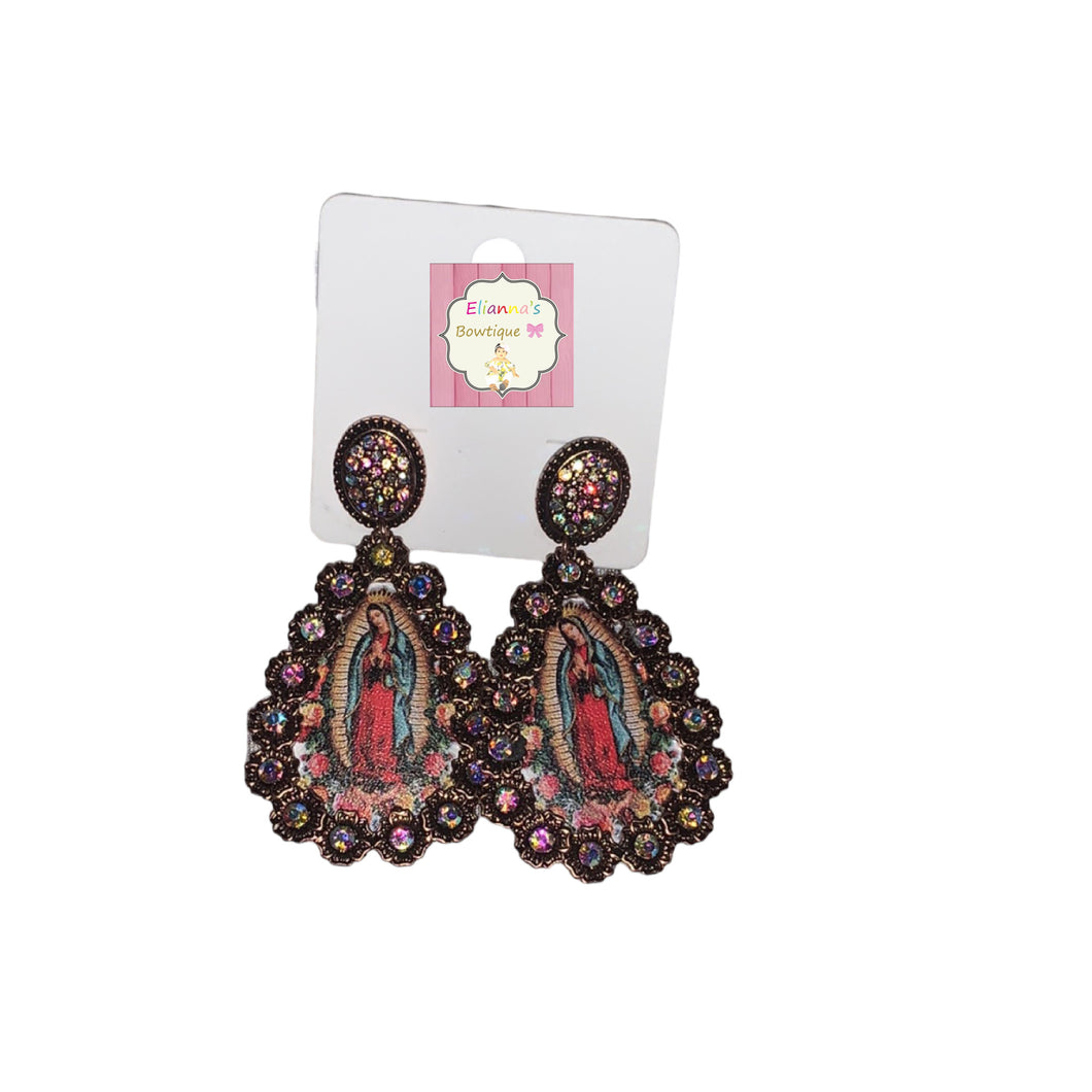 Aretes de la Virgen de Guadalupe /earrings /