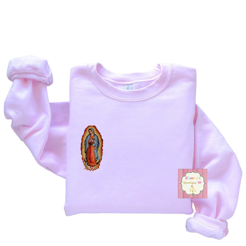 Virgen de Guadalupe sweatshirt /sueter/pocket size/virgencita