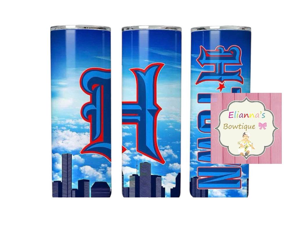 H Town tumbler cup/vasos/ houston