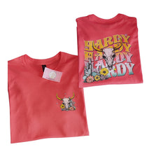 Cargar imagen en el visor de la galería, Longhorns shirt front and back/ longhorns /hardy Skull bull - Elianna's Bowtique