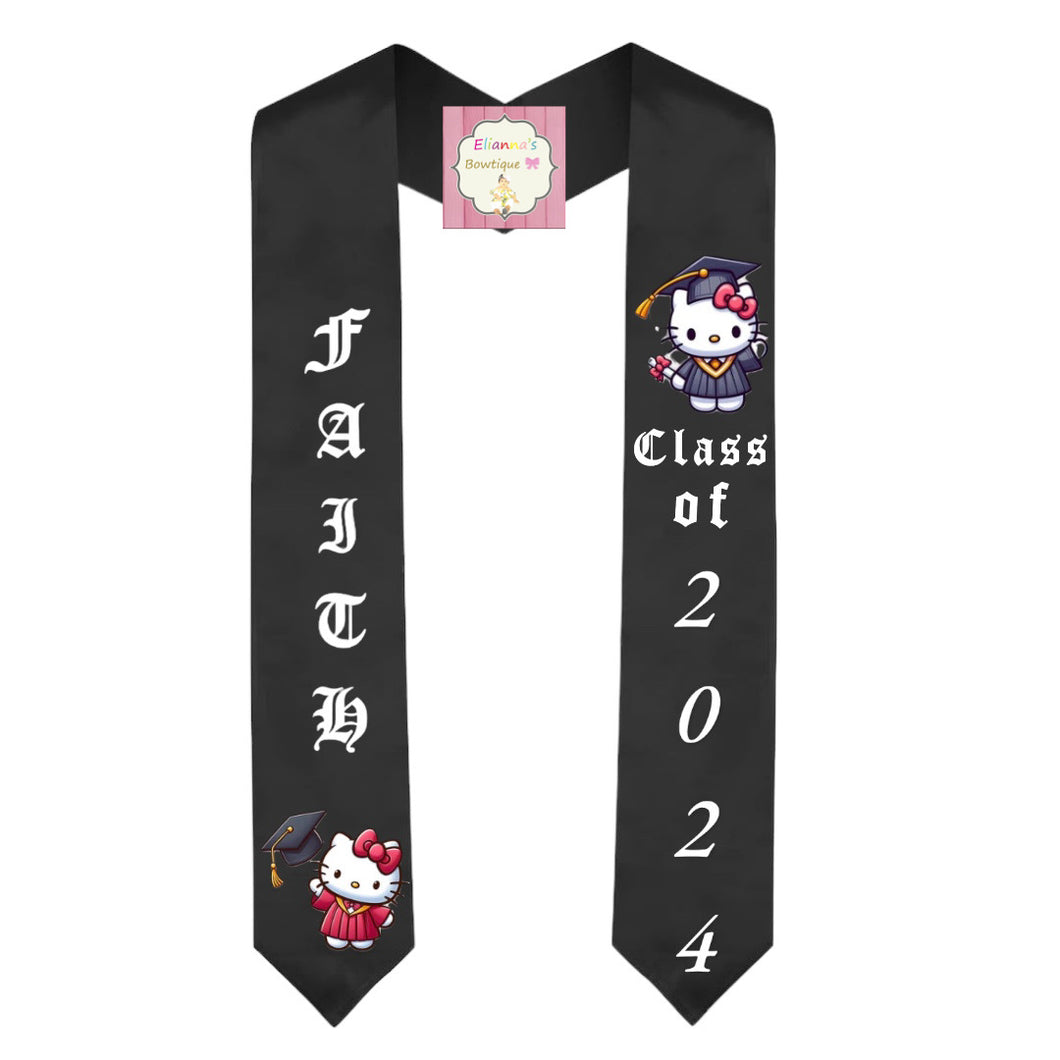 Hello kitty Graduation Sash / custom/ 2024/