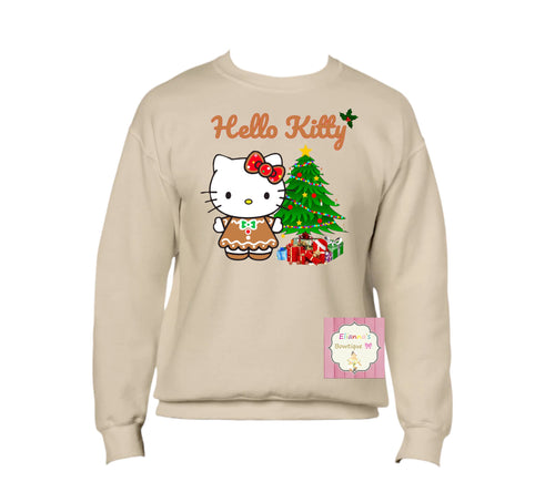 Christmas hello kitty Crewneck sweatshirt /sueter