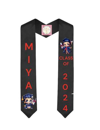 Betty boop Graduation Sash / custom/ 2024