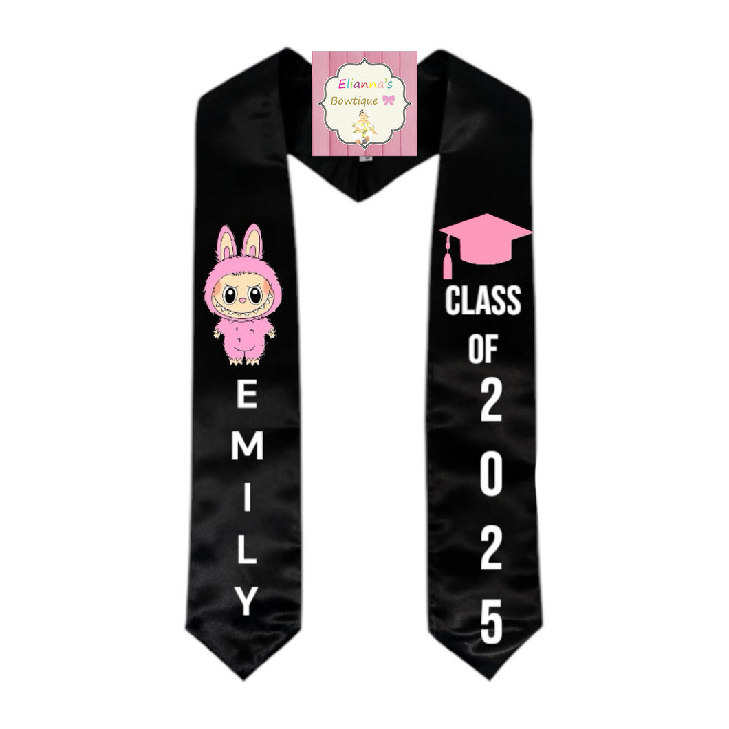 Labubu Graduation Sash / custom/ 2025/ – Elianna's Bowtique