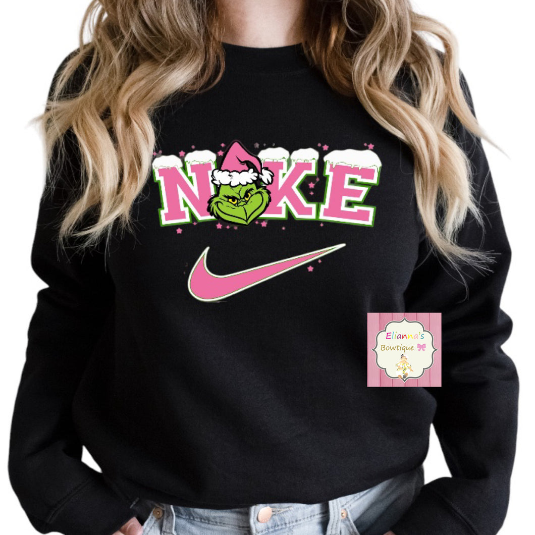 Grinch nik sweatshirt/sueter