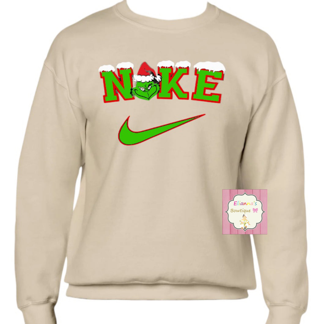 Grinch nik sweatshirt/sueter