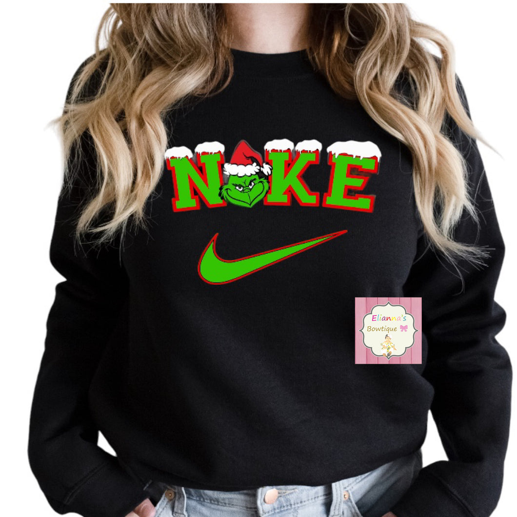 Grinch nik sweatshirt/sueter