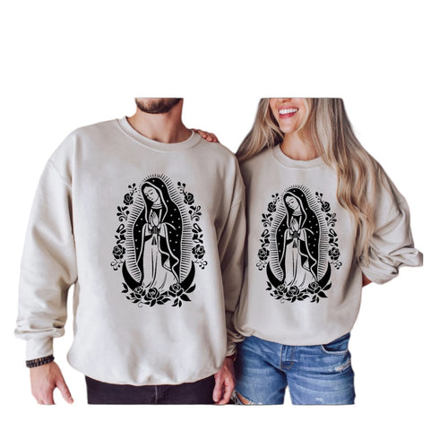 Virgencita Crewneck sweatshirt /sueter /virgen de guadalupe/ unisex