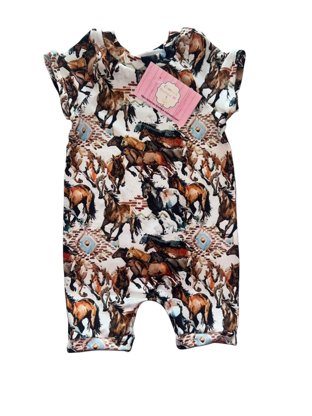 Horses romper /boys/ girls / shorts/horse/ caballos