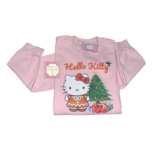 Christmas hello kitty Crewneck sweatshirt /sueter