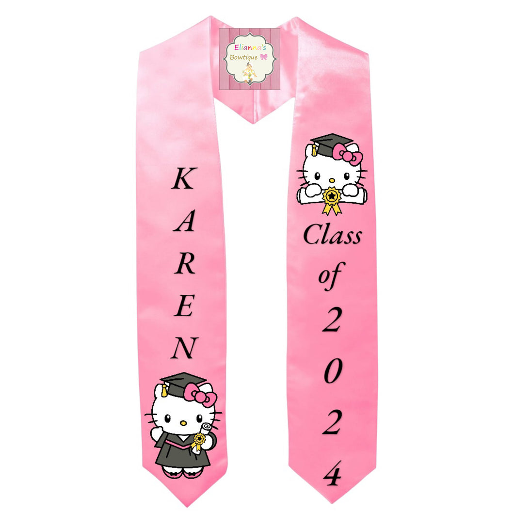 Hello kitty Graduation Sash / custom/ 2024/