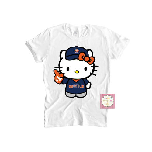 Hello kitty astros shirt / kids / adult