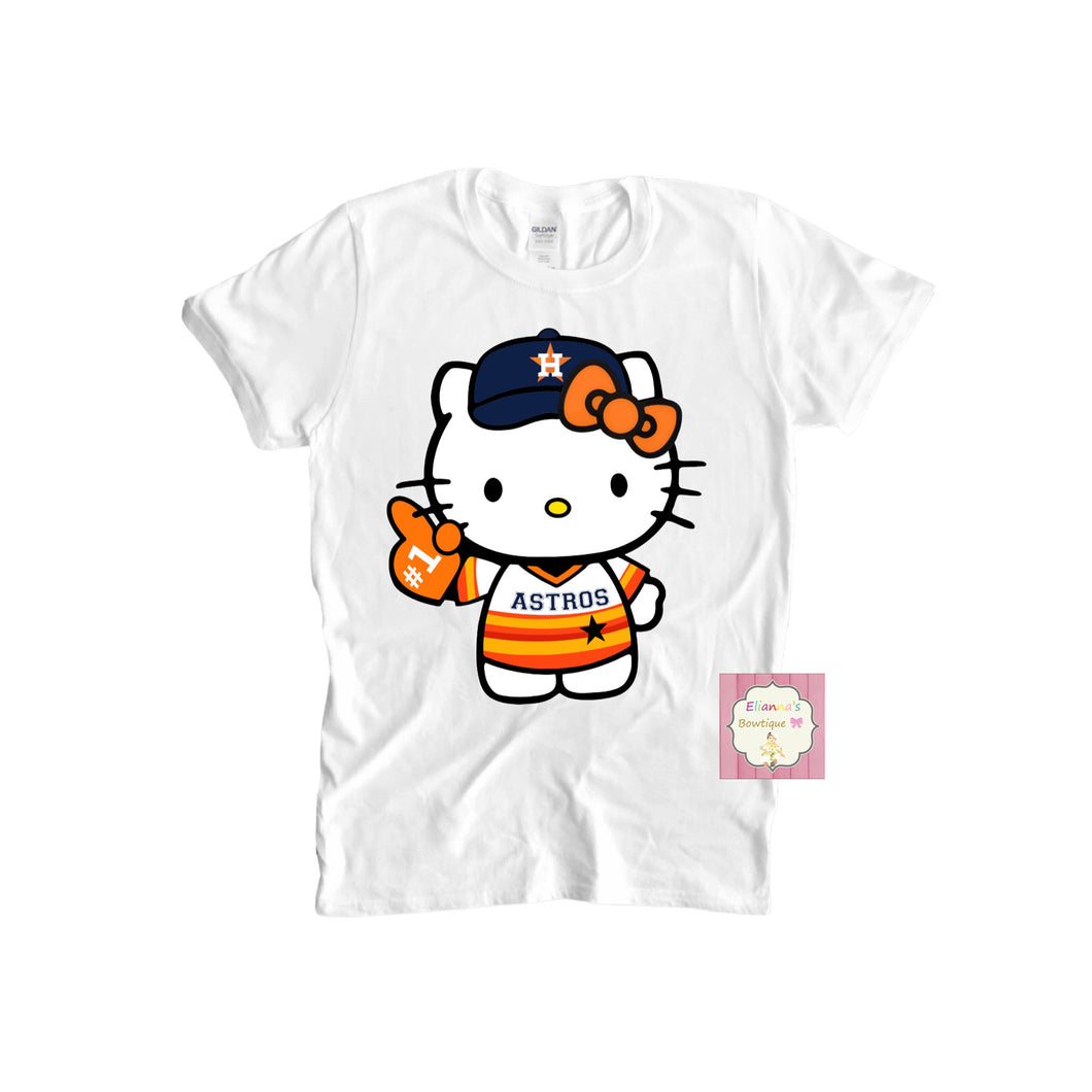 Hello kitty astros shirt / kids / adult