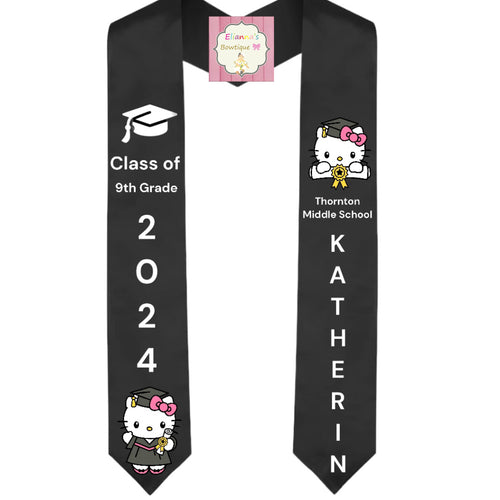 Hello kitty Graduation Sash / custom/ 2024/