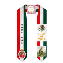 Cargar imagen en el visor de la galería, Mexican Graduation Sash / custom/ 2024/