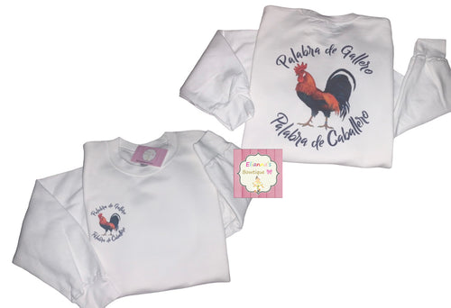 Gallos sweatshirt /sueter/palabra de gallero palabra de caballero