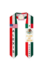 Cargar imagen en el visor de la galería, Mexican Graduation Sash / custom/ 2024/