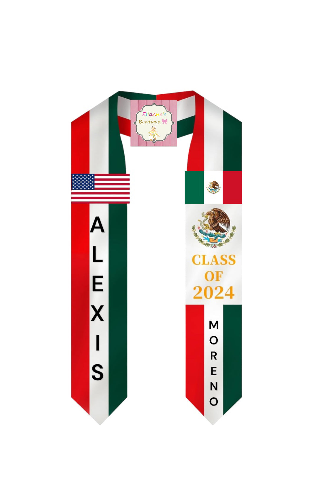 Mexican Graduation Sash / custom/ 2024/