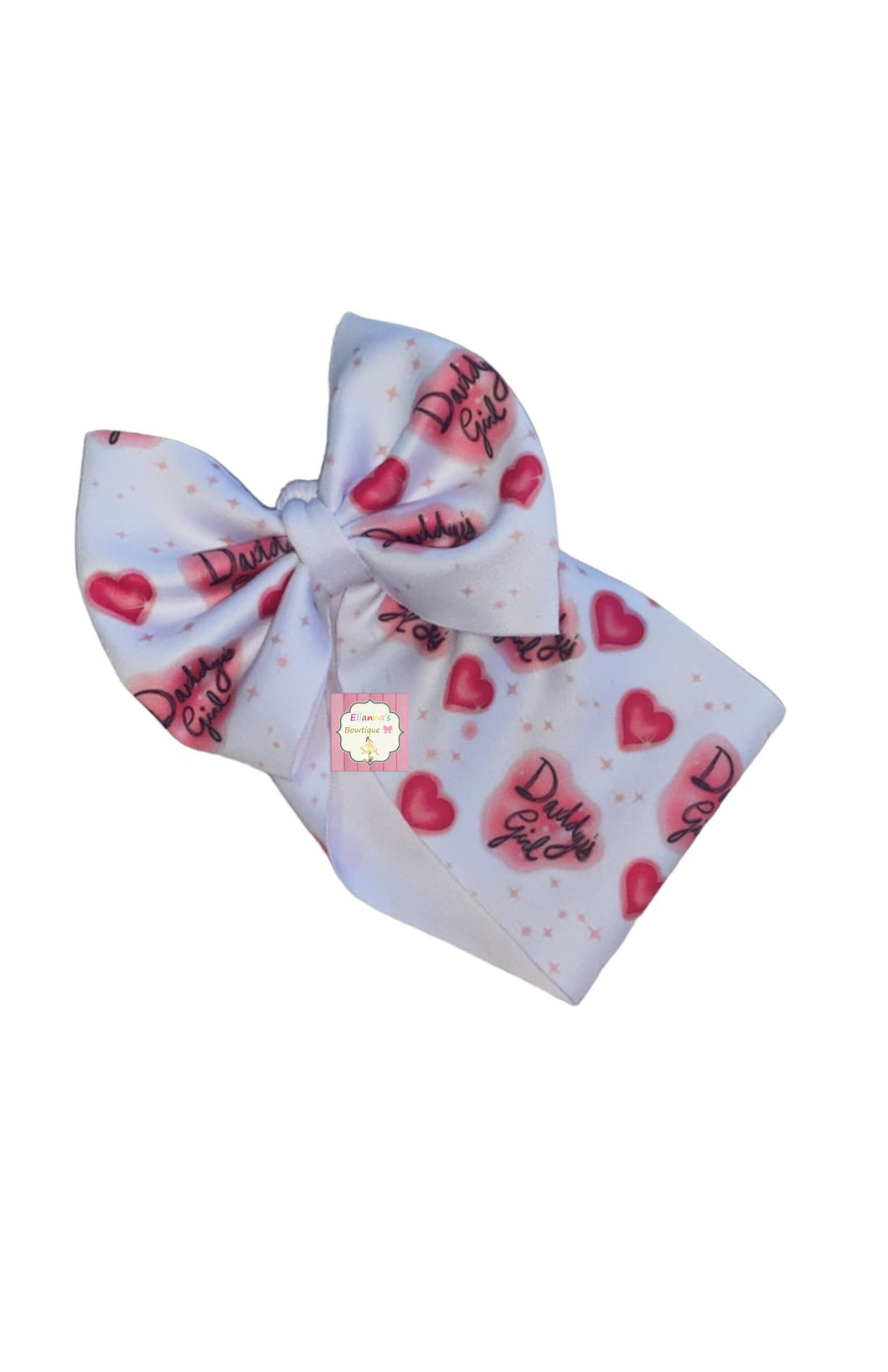 Daddy's girl baby headwrap/ clip bows/ EXCLUSIVE