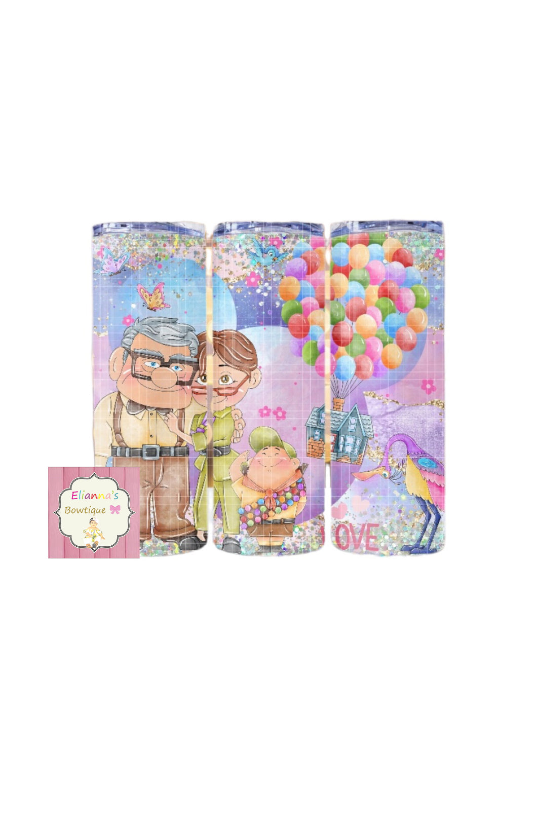 Carl and Ellie tumbler cup/ vasos/ balloon house