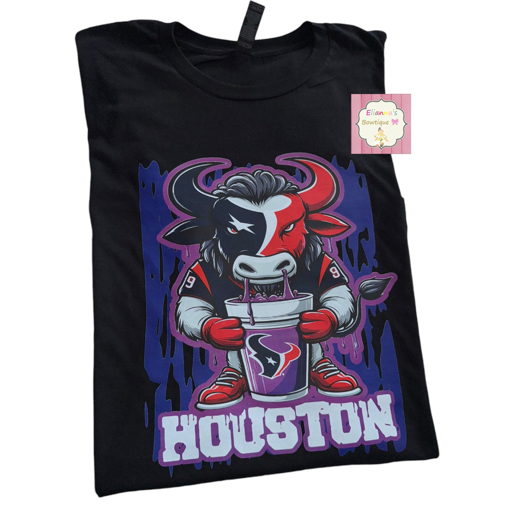 Houston Texans shirt / kids / adult /purple drip