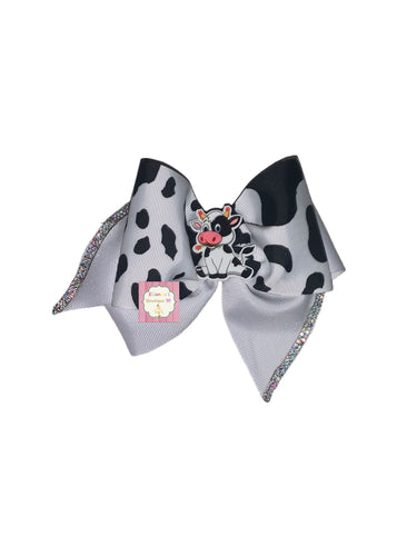 Cow Hair Bow / moños/ vaca