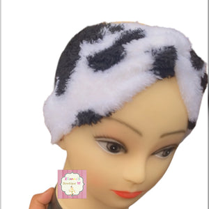 Cow print Adult headband/headwrap/Diadema para Adulto