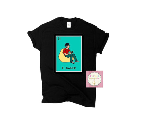 El Gamer Loteria card shirt /