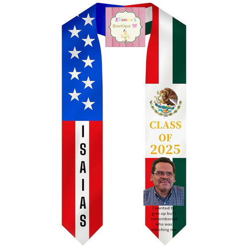 Mexican American Graduation Sash / custom/ 2024/