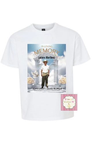 memory shirts/ funeral shirts