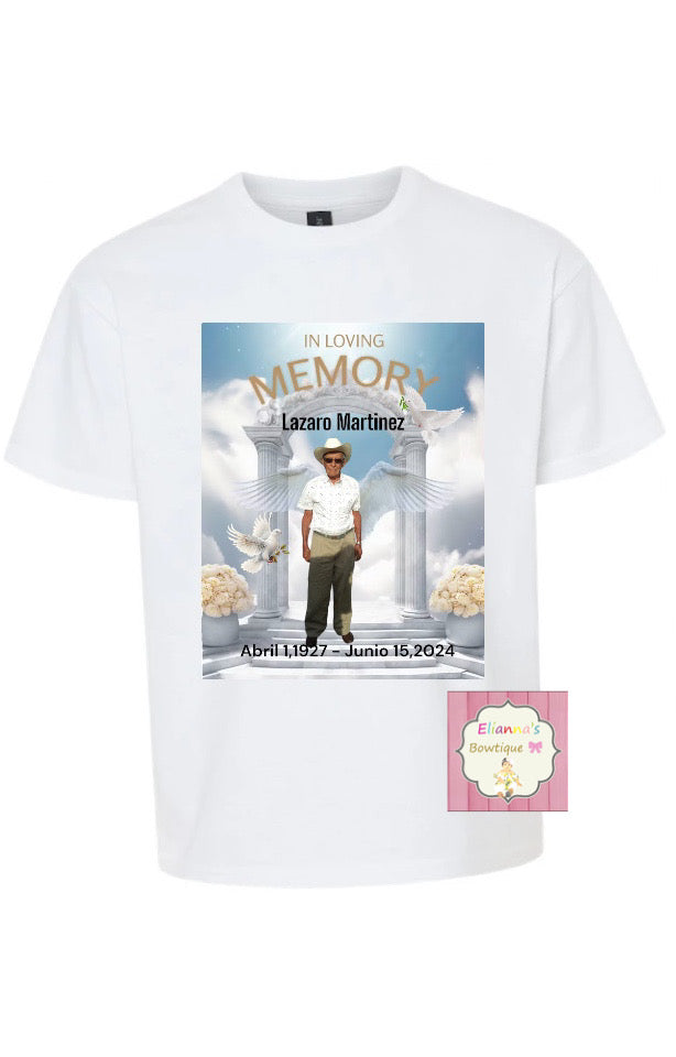 memory shirts/ funeral shirts