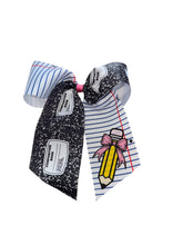 Cargar imagen en el visor de la galería, Back to school cheer bow / moños /composition notebook