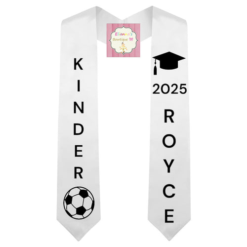 Kids Soccer Graduation Sash / custom/ 2025