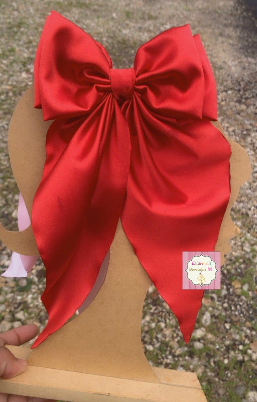 Red Coquette bow / moño coquette / hair bows