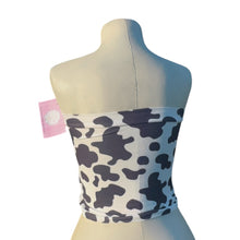 Load image into Gallery viewer, Adult Cow print tube top shirt/ adult/vaca